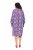 Ulla Popken 838839 Robe chemise imprimée Pétrole - Robes midi - Robes mi-longues pour femmes rondes