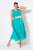 Ulla Popken 839135 Robe longue sans manches Turquoise - Robes maxi - Robes longues pour femmes rondes