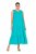 Ulla Popken 839135 Robe longue sans manches Turquoise - Robes maxi - Robes longues pour femmes rondes
