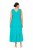 Ulla Popken 839135 Robe longue sans manches Turquoise - Robes maxi - Robes longues pour femmes rondes