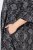 Ulla Popken 839518 Robe à imprimé animal et manches 3/4 Anthracite - Robes maxi - Robes longues pour femmes rondes