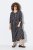 Ulla Popken 839518 Robe à imprimé animal et manches 3/4 Anthracite - Robes maxi - Robes longues pour femmes rondes