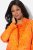 Ulla Popken 839607 Blazer en satin imprimé Orange clair - Blazers - Vestes blazer pour femme, grandes tailles