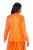 Ulla Popken 839607 Blazer en satin imprimé Orange clair - Blazers - Vestes blazer pour femme, grandes tailles