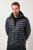 JAY-PI Lightly Quilted Jacket with a Hoodie Black - Vestes - Vestes homme grandes tailles