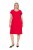 Ulla Popken 839896 Robe en jersey à strass Rose - Robes de soirée - Robes de soirée en grandes tailles