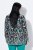 Ulla Popken 839961 Blazer à motifs en lin mélangé Noir - Blazers - Vestes blazer pour femme, grandes tailles