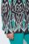 Ulla Popken 839961 Blazer à motifs en lin mélangé Noir - Blazers - Vestes blazer pour femme, grandes tailles