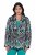 Ulla Popken 839961 Blazer à motifs en lin mélangé Noir - Blazers - Vestes blazer pour femme, grandes tailles