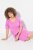 Ulla Popken 840115 Robe en jersey à manches courtes Rose - Robes en jersey - 