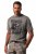 JP1880 Beer King Design Vintage Looking T-Shirt Gray - T-shirts - T-shirts Homme Grande Taille