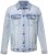 Men+ 394 Veste en jean à poches poitrine Bleu clair - Vestes - Vestes homme grandes tailles