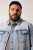 Men+ 394 Veste en jean à poches poitrine Bleu clair - Vestes - Vestes homme grandes tailles