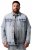 Men+ 394 Veste en jean à poches poitrine Bleu clair - Vestes - Vestes homme grandes tailles