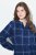 Ulla Popken 840929 Robe à carreaux Bleu marine - Robes midi - Robes mi-longues pour femmes rondes