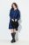 Ulla Popken 840929 Robe à carreaux Bleu marine - Robes midi - Robes mi-longues pour femmes rondes