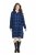 Ulla Popken 840929 Robe à carreaux Bleu marine - Robes midi - Robes mi-longues pour femmes rondes