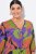 Ulla Popken 841034 Robe imprimée à manches 3/4 Bleu marine - Robes maxi - Robes longues pour femmes rondes