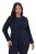 Ulla Popken 841163 Blazer en jersey jacquard Bleu marine - Blazers - Vestes blazer pour femme, grandes tailles