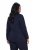 Ulla Popken 841163 Blazer en jersey jacquard Bleu marine - Blazers - Vestes blazer pour femme, grandes tailles