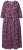 Ulla Popken 841219 Robe longue fleurie Violet foncé - Robes maxi - Robes longues pour femmes rondes