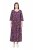 Ulla Popken 841219 Robe longue fleurie Violet foncé - Robes maxi - Robes longues pour femmes rondes