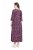 Ulla Popken 841219 Robe longue fleurie Violet foncé - Robes maxi - Robes longues pour femmes rondes