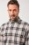 JP1880 Checked Flannel Shirt Long Sleeve Dark Dusty Pink - Chemises - Chemises Grandes Tailles Hommes