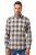 JP1880 Checked Flannel Shirt Long Sleeve Dark Dusty Pink - Chemises - Chemises Grandes Tailles Hommes