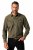 JP1880 Denim Shirt Long Sleeve Olive Green - Chemises - Chemises Grandes Tailles Hommes