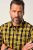 JP1880 Checked Shirt Long Sleeve Kent Collar Curry - Chemises - Chemises Grandes Tailles Hommes