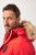 JP1880 Parka Quilted Faux Fur Hood Red - Vestes - Vestes homme grandes tailles