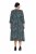 Ulla Popken 841839 Robe en jersey à imprimé animal et manches 3/4 Vert foncé - Robes midi - Robes mi-longues pour femmes rondes