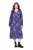 Ulla Popken 841873 Robe mi-longue fleurie Bleu marine - Robes midi - Robes mi-longues pour femmes rondes