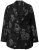 Ulla Popken 841901 Blazer à motifs Noir - Blazers - Vestes blazer pour femme, grandes tailles