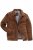 JP1880 Leather Jacket Genuine Cowhide Brown - Vestes - Vestes homme grandes tailles