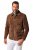 JP1880 Leather Jacket Genuine Cowhide Brown - Vestes - Vestes homme grandes tailles