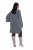 Ulla Popken 841941 Robe en maille à manches longues Gris chiné - Robes en maille - 