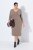Ulla Popken 841952 Robe sweat à col V Marron clair - Robes - Des robes dans toutes les tailles
