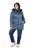 Ulla Popken 842013 Veste matelassée Bleu denim - Vestes - Vestes grande taille pour femme