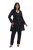 Ulla Popken 842028 Blazer à basque plissée Noir - Blazers - Vestes blazer pour femme, grandes tailles