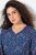 Ulla Popken 842153 Robe mi-longue imprimée Pétrole - Robes midi - Robes mi-longues pour femmes rondes