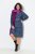 Ulla Popken 842153 Robe mi-longue imprimée Pétrole - Robes midi - Robes mi-longues pour femmes rondes