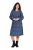 Ulla Popken 842153 Robe mi-longue imprimée Pétrole - Robes midi - Robes mi-longues pour femmes rondes