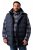 Men+ 433 Gilet matelassé à capuche Bleu marine - Vestes - Vestes homme grandes tailles