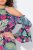 Ulla Popken 842471 Robe mi-longue imprimée Bleu marine - Robes midi - Robes mi-longues pour femmes rondes