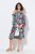 Ulla Popken 842471 Robe mi-longue imprimée Bleu marine - Robes midi - Robes mi-longues pour femmes rondes