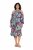 Ulla Popken 842471 Robe mi-longue imprimée Bleu marine - Robes midi - Robes mi-longues pour femmes rondes