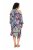 Ulla Popken 842471 Robe mi-longue imprimée Bleu marine - Robes midi - Robes mi-longues pour femmes rondes