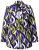 Ulla Popken 842680 Blazer imprimé en jersey punto di Roma Bleu marine - Blazers - Vestes blazer pour femme, grandes tailles